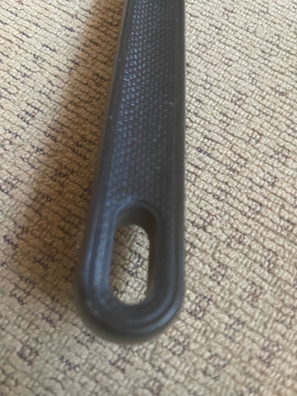 VTG EKCO Black Slotted Turner / Spatula wide round 1970s - Picture 4 of 5